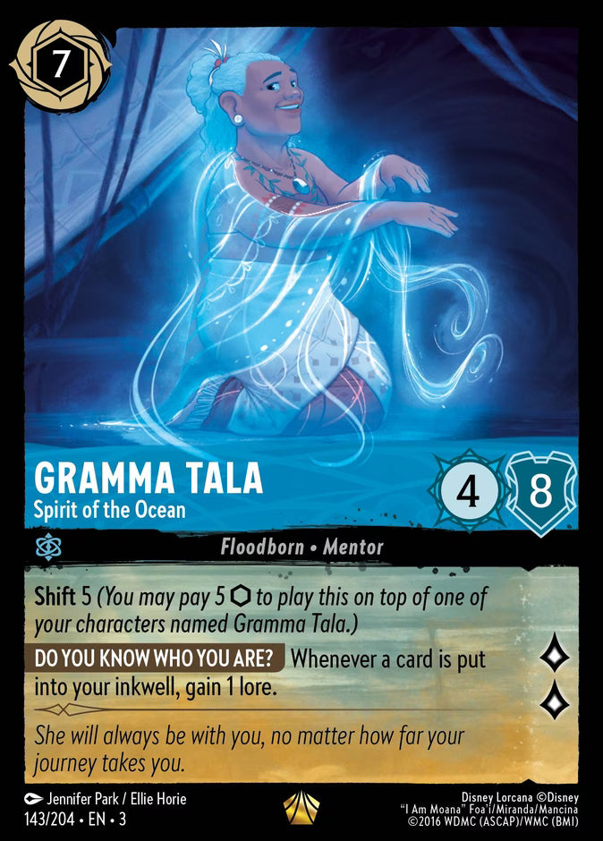 Gramma Tala - Spirit of the Ocean | Into the Inklands #143 (Near Mint) | Disney Lorcana Single Australia (Near Mint)