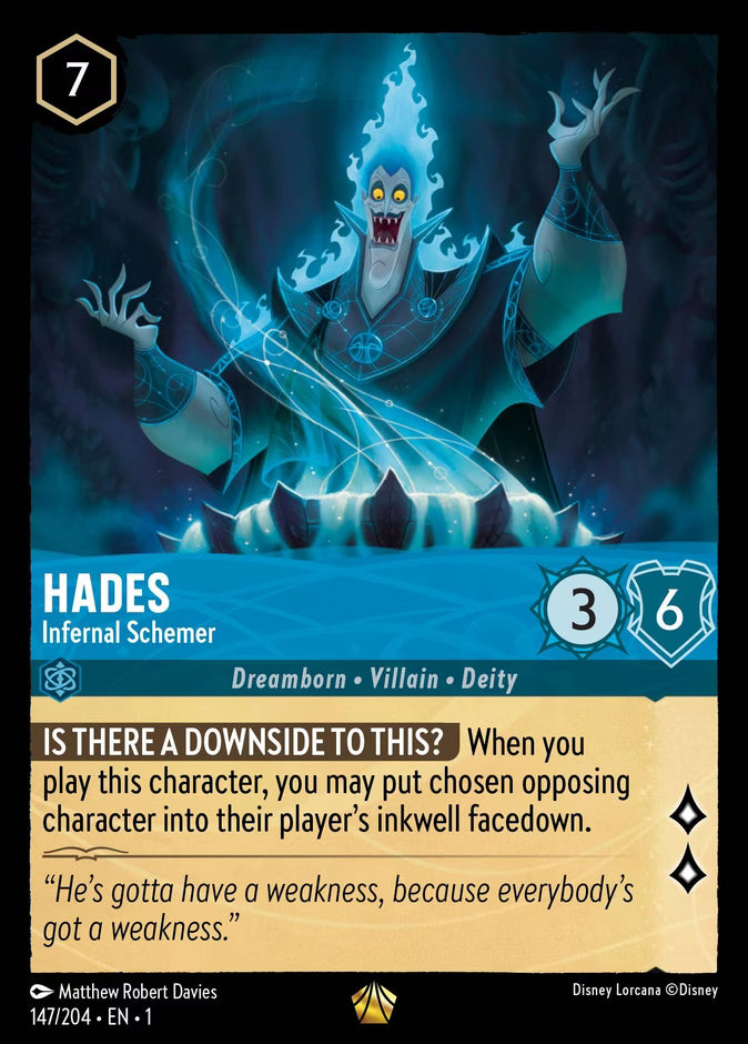 Hades - Infernal Schemer | The First Chapter #147 (Near Mint) | Disney Lorcana Single Australia (Near Mint)