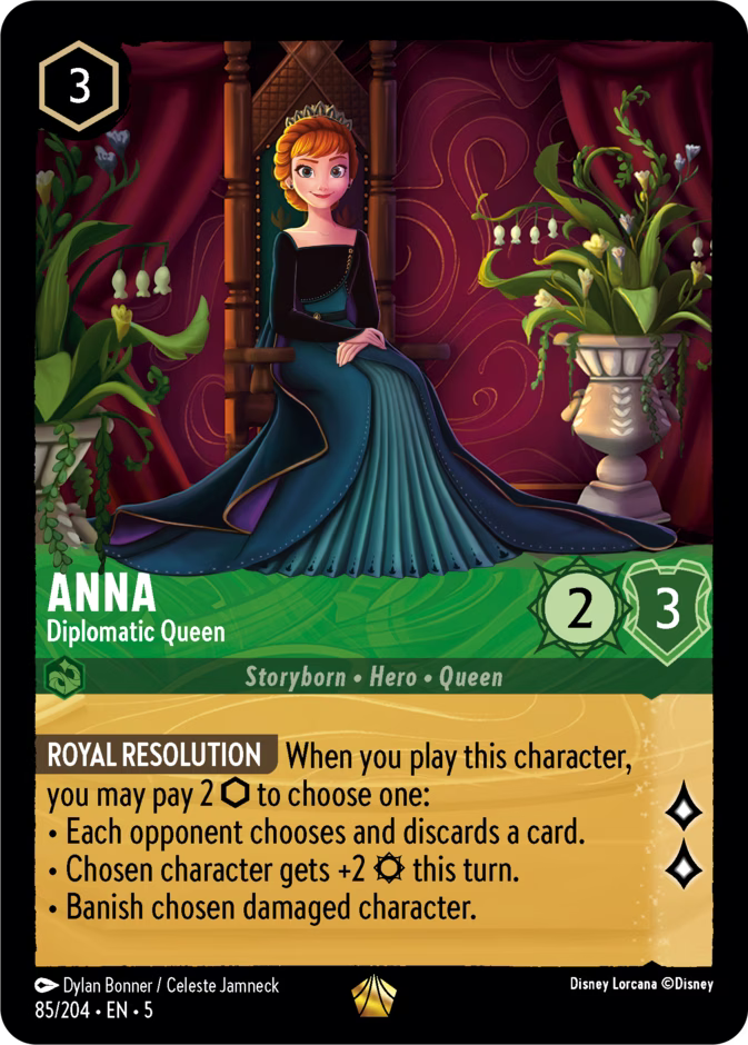 Anna - Diplomatic Queen | Shimmering Skies #85 (Near Mint Foil) | Disney Lorcana Single Australia (Near Mint)