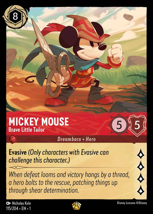 Mickey Mouse - Brave Little Tailor | The First Chapter #115 (Near Mint) | Disney Lorcana Single Australia (Near Mint)