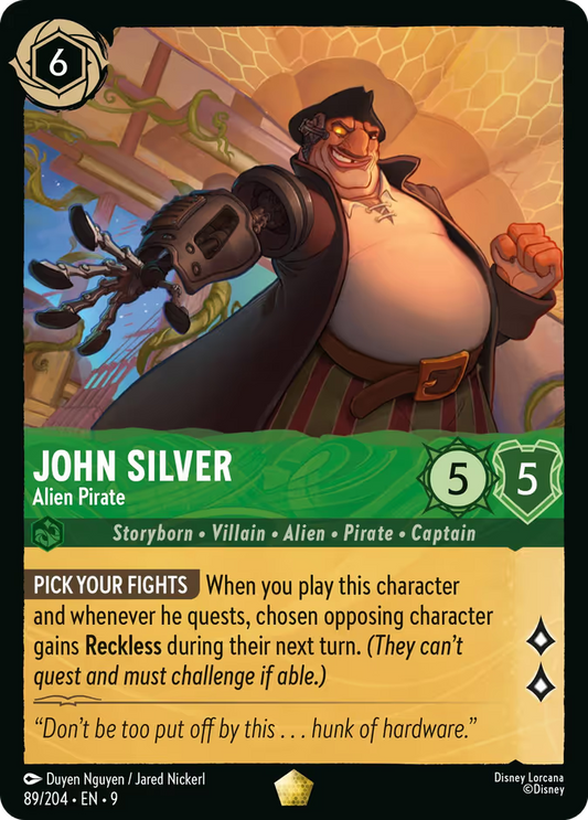 John Silver - Alien Pirate | Fabled #89 (Near Mint) | Disney Lorcana Single Australia (Near Mint)