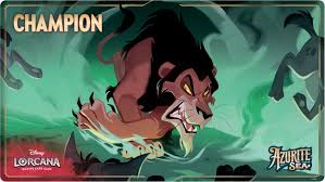 Disney Lorcana Set Championship Champion Playmat – Azurite Sea (Scar - Heartless Hunter)